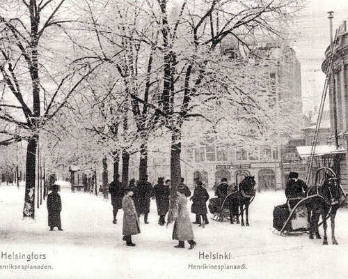 Talvi Helsingissä 1900-luvun alussa