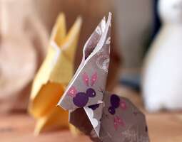 Origami-pupuja pääsiäiseksi