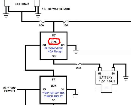 Timed Relay Automotive Wiring Diagram