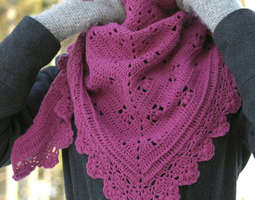 Virkattu huivi - Victoria shawl