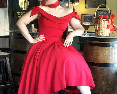 Red dress with red pumps, summer edition!