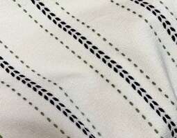 Bias-cut skirt with stripy Kultavilla fabric