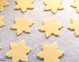 Decorated shortbread biscuits