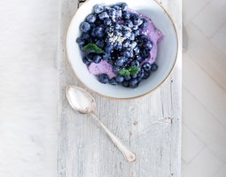 Lavender coloured Berry Smoothie